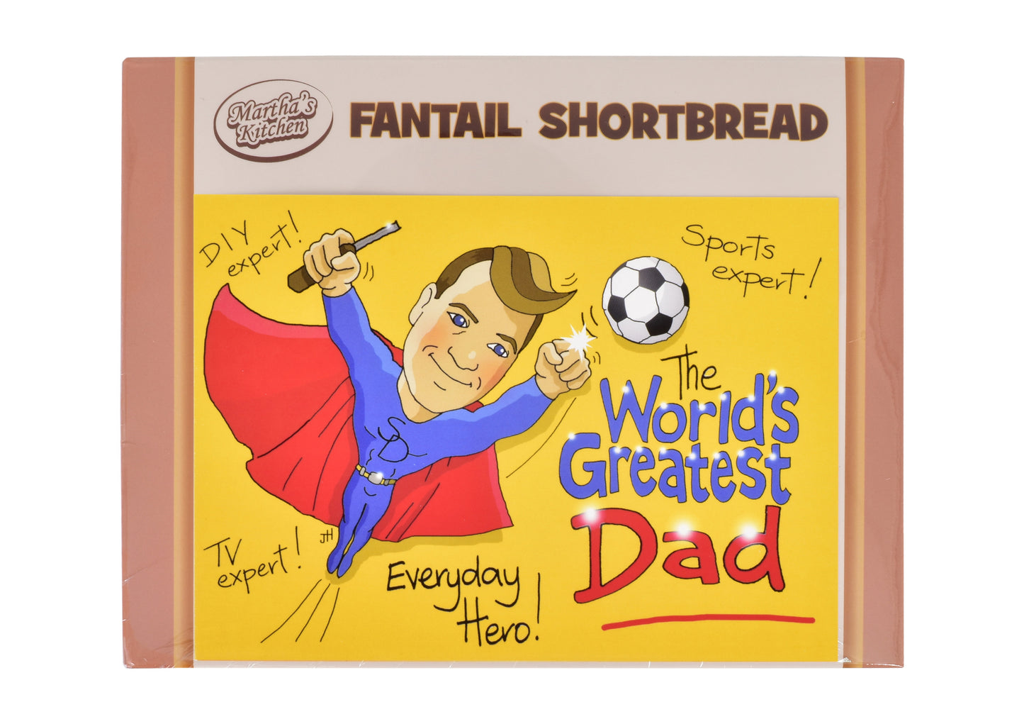 125g Fantail Shortbread & "Dad" Postcard Gift Box
