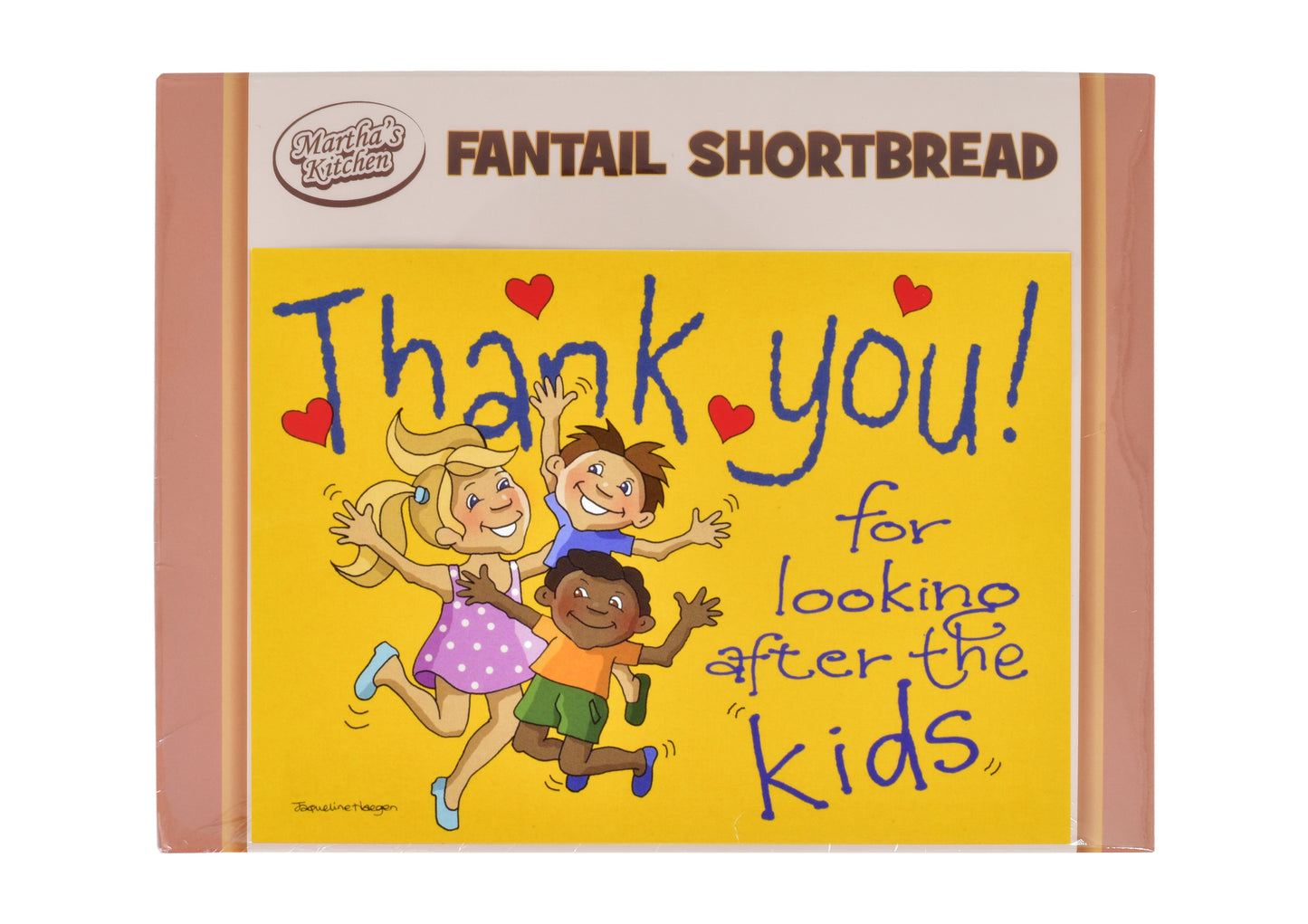 125g Fantail Shortbread & "Kids" Postcard Gift Box
