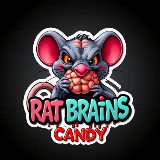 Rat Brains Candy Tub Jelly Filled Brains & Strawberry liquid (FAKE BLOOD) Halloween