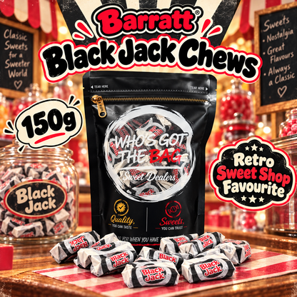 Barratt Black Jack Chews 150g