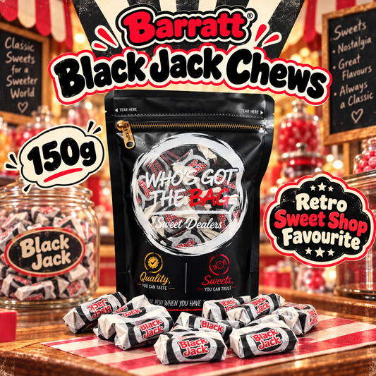 Barratt Black Jack Chews 150g