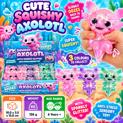 Cute Squishy Axolotl Sensory Toy