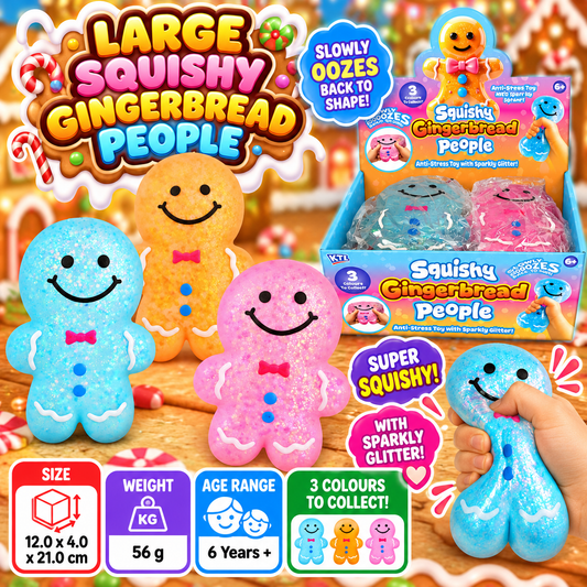 Large Squishy Gingerbread People Toy Squishy