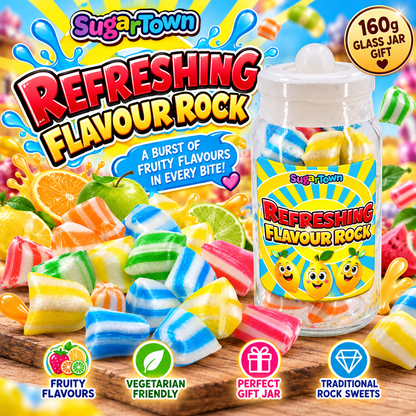 Traditional Flavour Rock Gift Jars, 160g