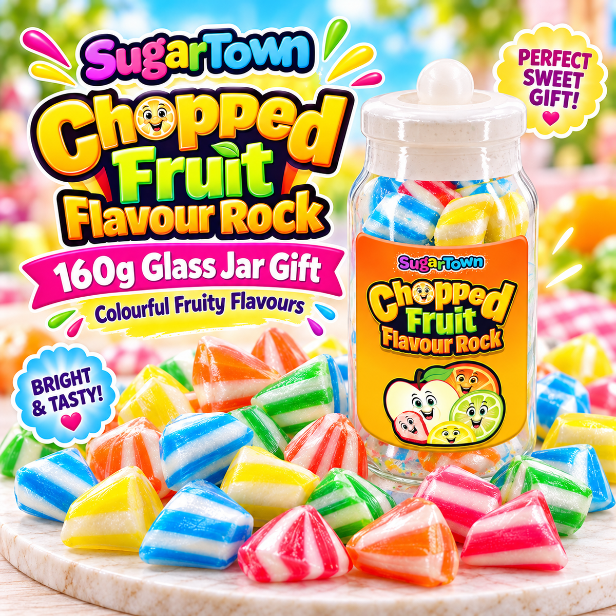 Traditional Flavour Rock Gift Jars, 160g
