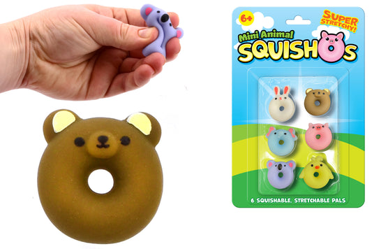 6pc Squishy Animals