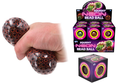 70mm Neon Squishy Bead Ball Random Colour Sent