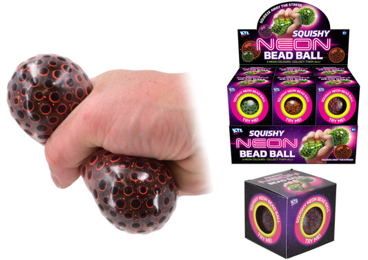 70mm Neon Squishy Bead Ball Random Colour Sent
