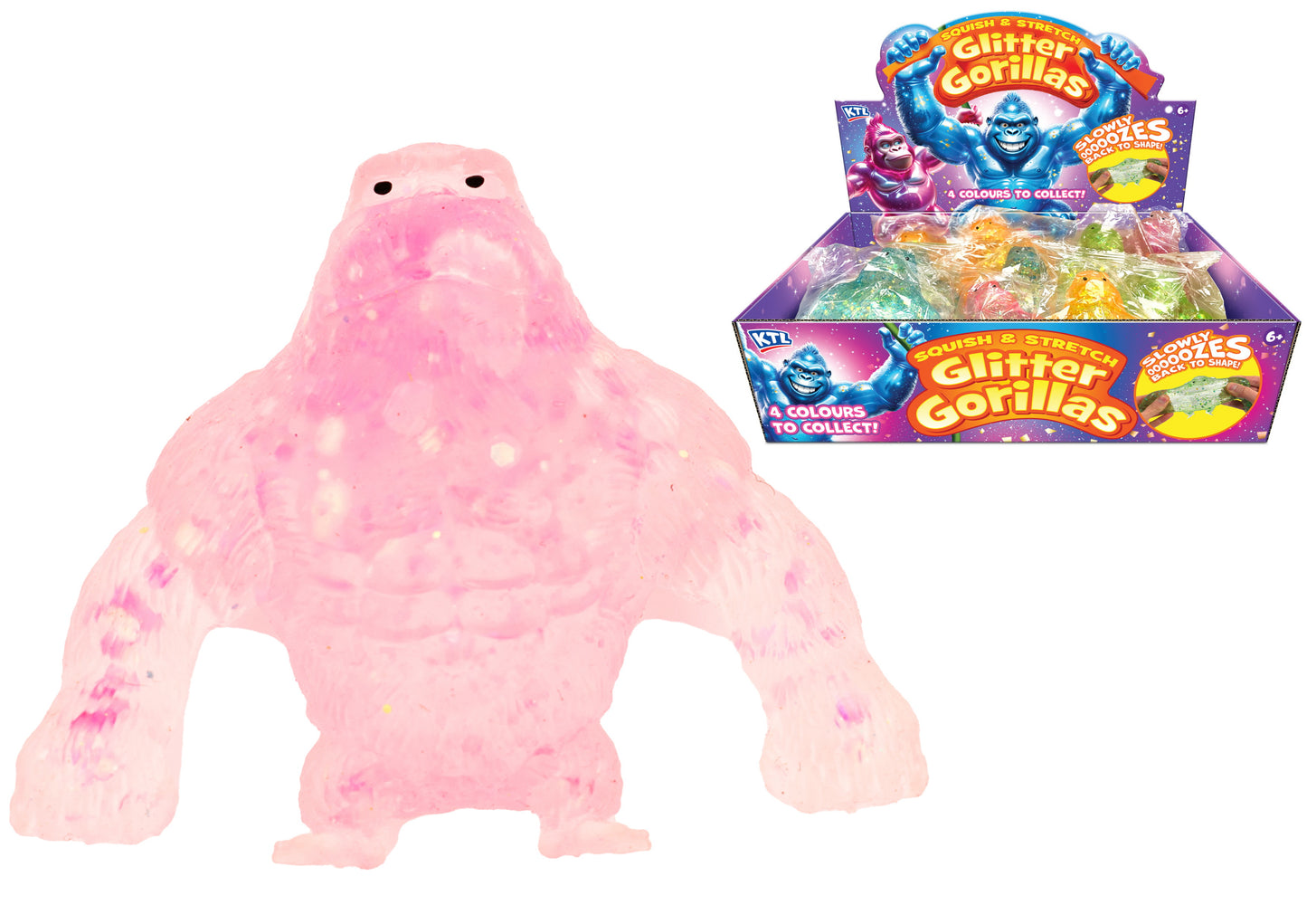 Squeeze Stretch Glitter Gorillas