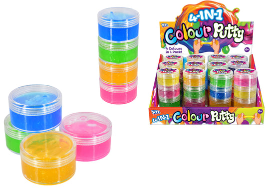 Glitter Putty 4 in 1 Stacking Tub
