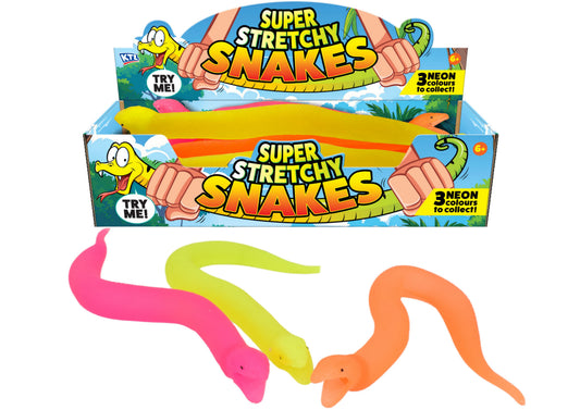 35cm Stretchy Squishy Neon Snake Random Colour Sent