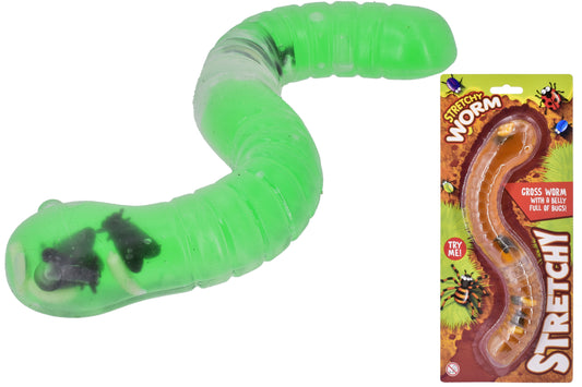 Slimey Stretchy Bug Eating Worm Random Colour Sent