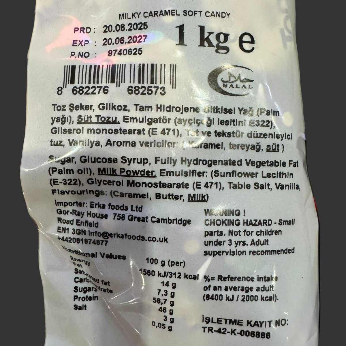 Wrapped Chocolate Eclairs 1kg Bag Halal