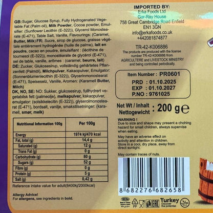 CHOCOLATE CARAMEL ECLAIRS IN BOX 200g Halal