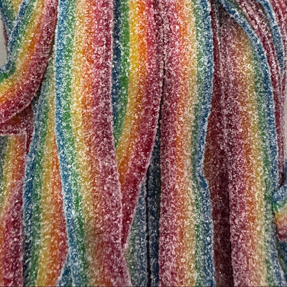 Sour Rainbow Belts 1kg (Vegan Halal)
