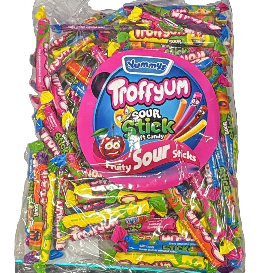 Troffyum Sour Stick 1kg Bag Halal