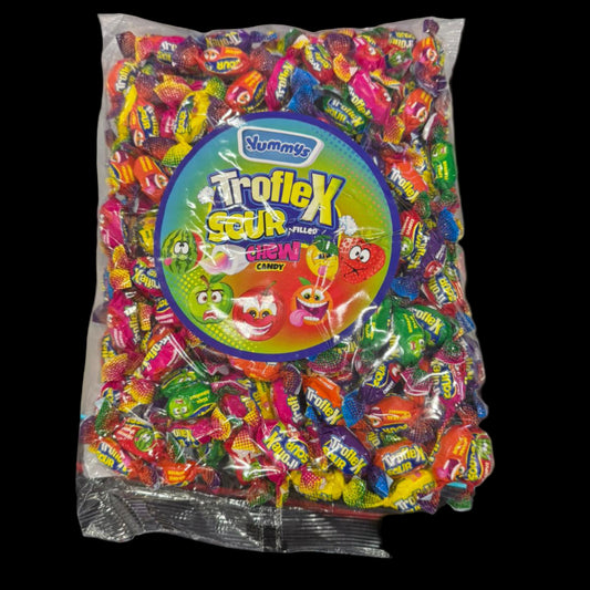 Troflex Sour Chew Candy 1kg Bag Halal