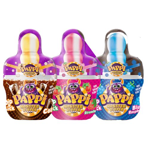 Pappi Monster Dipper Dip & Lick 32g Random Flavour Halal