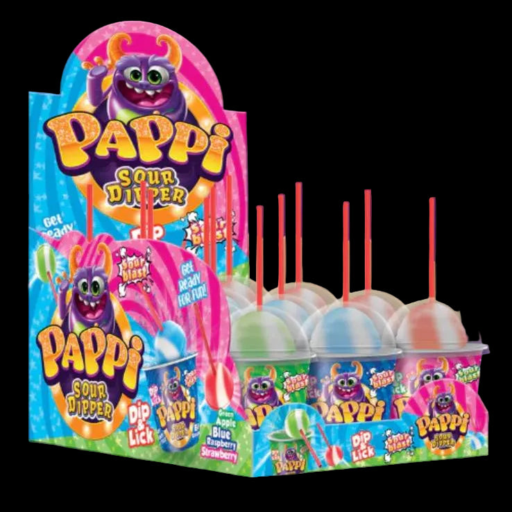 Pappi Sour Dipper Dip & Lick Sour Blast 39g Halal Random Flavour