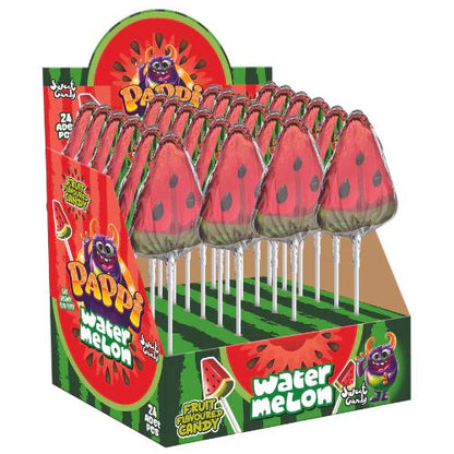 Pappi Watermelon Candy Lollopop Single 25g Halal