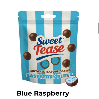 Sweet Tease Blue Raspberry Chocolate Flavour Puffs