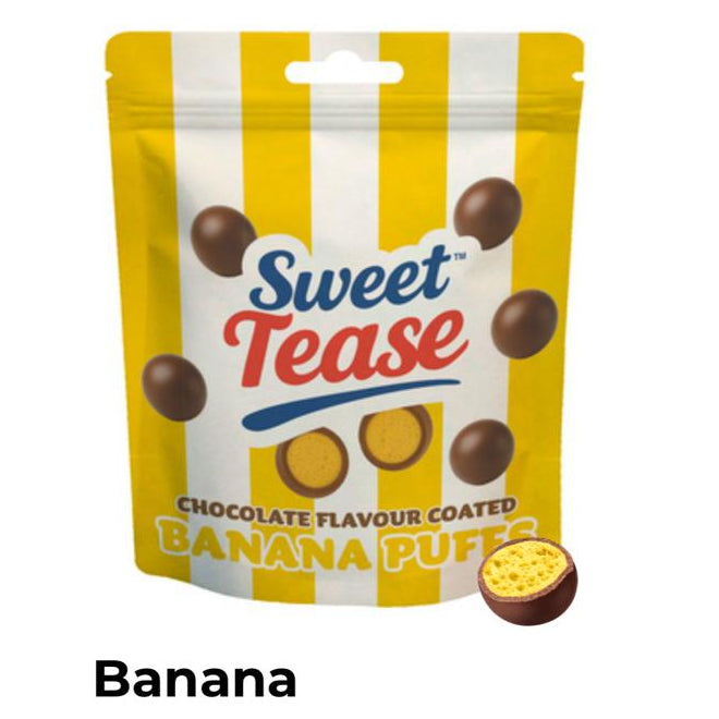 Sweet Tease Banana Chocolate Flavour Puffs