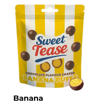 Sweet Tease Banana Chocolate Flavour Puffs