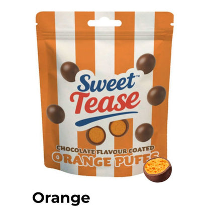 Sweet Tease Orange Chocolate Flavour Puffs