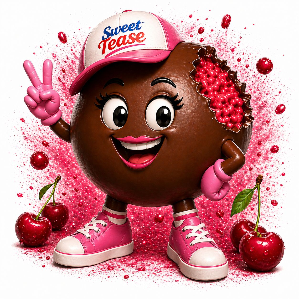 Sweet Tease Cherry Chocolate Flavour Puffs