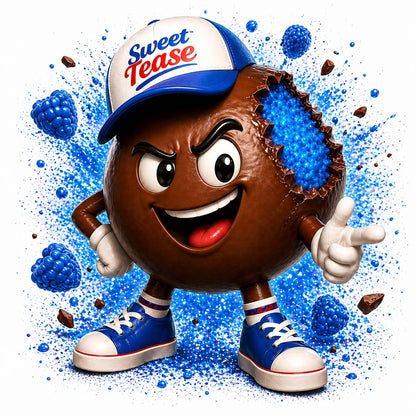 Sweet Tease Blue Raspberry Chocolate Flavour Puffs