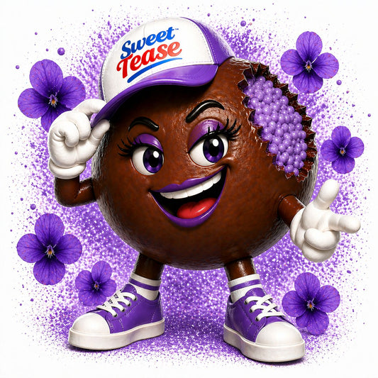 Sweet Tease Parma Violet Chocolate Flavour Puffs