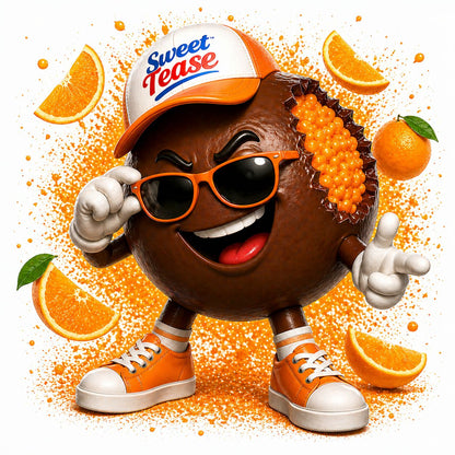 Sweet Tease Orange Chocolate Flavour Puffs