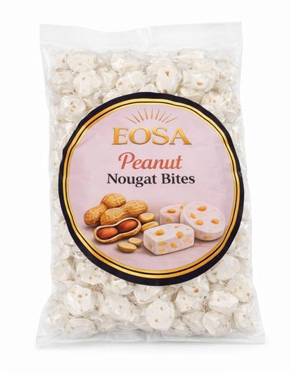 Peanut Nougat Bites, Luxury Wrapped Soft Nougat Sweets Halal Eosa