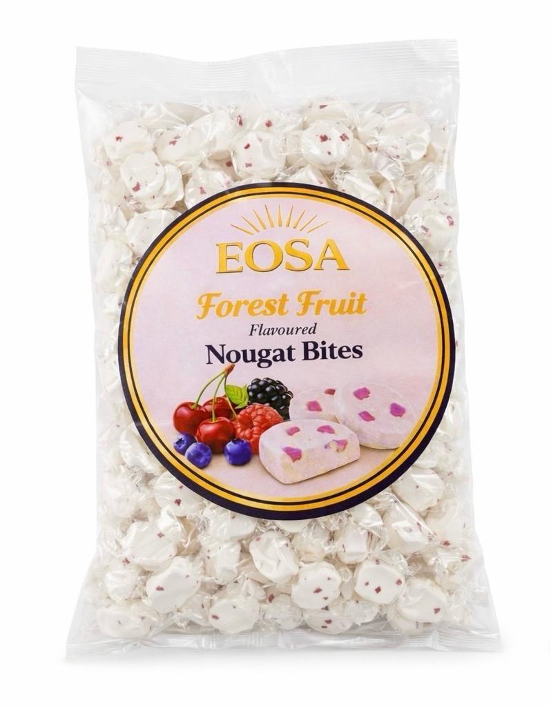 Forest Fruit Nougat Bites, Luxury Wrapped Soft Nougat Sweets Halal Eosa