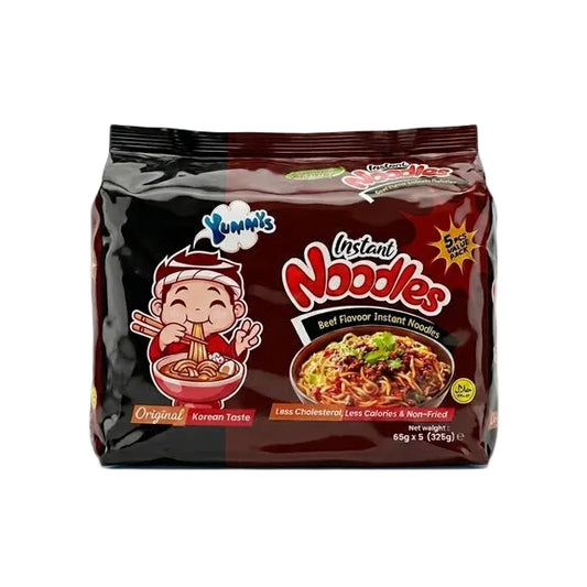 5 Pack Yummys Beef Flavour Instant Noodles 65g x5
