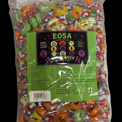 EOSA Halloween Collection Assorted Fruit Rock Candy, 1kg