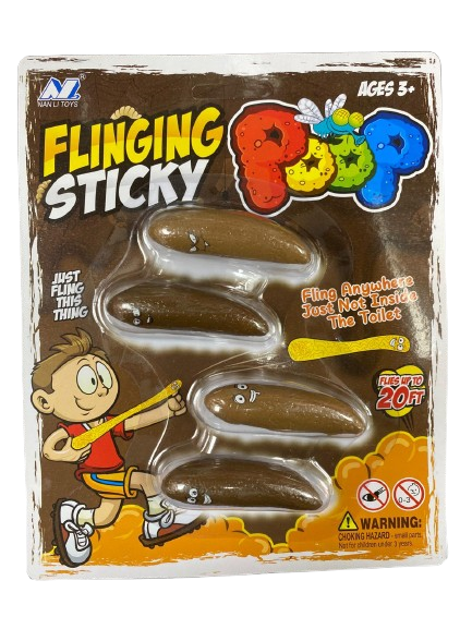 Flinging sticky poop