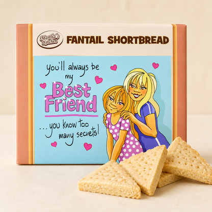 125g Fantail Shortbread "Best Friend" Postcard Gift