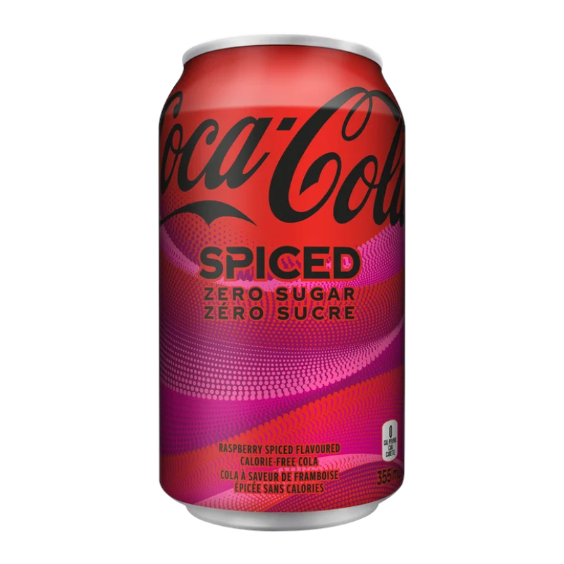 Coca-Cola Raspberry Spiced Zero Sugar – 355ml