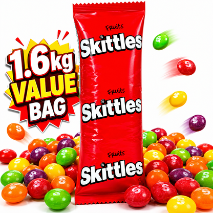Skittles Fruits Sweets Bag 1.6kg Bulk Wholesale