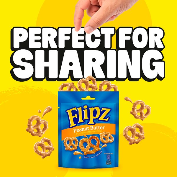 Flipz Peanut Butter Flavour Coated Pretzel Snacks £1.49 PMP 80g