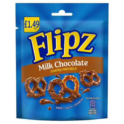 Flipz Milk Chocolate Coated Pretzel Snacks £1.49 PMP 80g