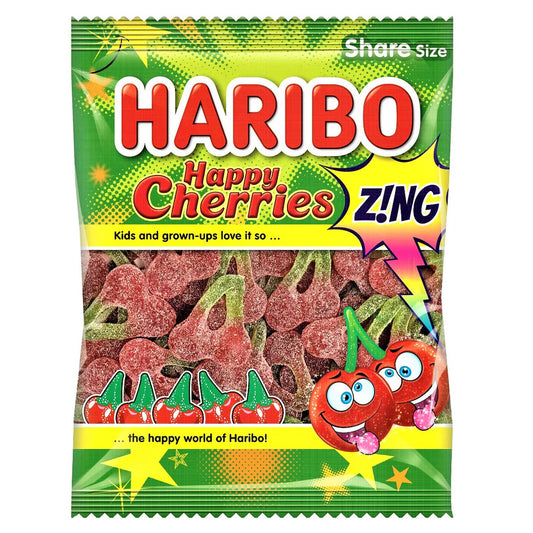 Haribo Happy Cherries Z!ng Share Bag 160g