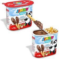 Jimmy the Panda Hazelnut Cocoa Spread with Breadsticks, 48 Singes Bulk Deal