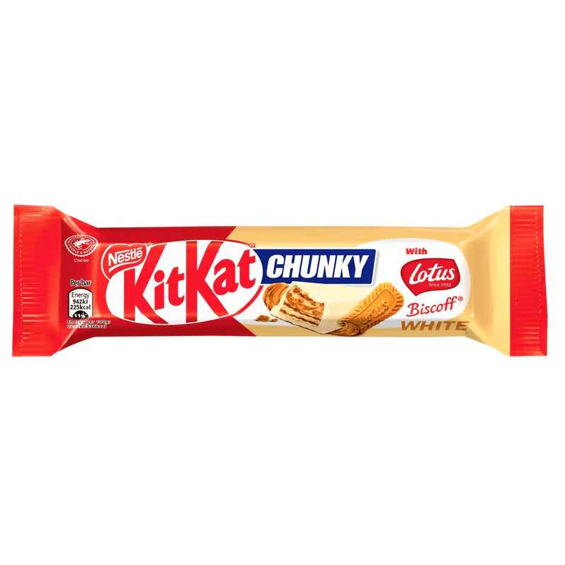 Kit Kat Chunky Lotus Biscoff White Chocolate Bar 42g