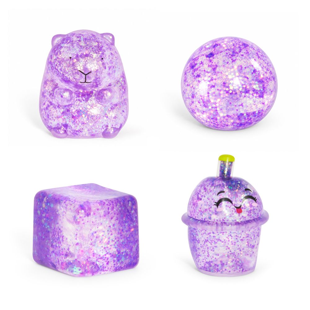Squishy Gemz Mystery Sensory Toy Blind Bag, Glitter Squishy Collectible, Random Design, 3+