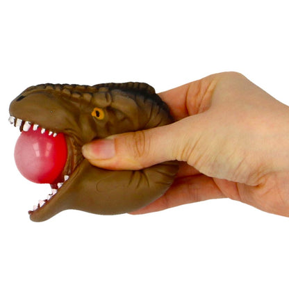 Bubble Tongue Dinosaur Sensory Squeeze Toy, Pop-Out Bubble,