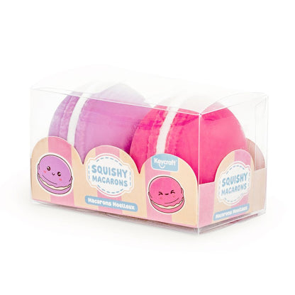 Squishy Macarons 2 Pack Sensory Fidget Toys, Soft Squeezy Stress Relief Toys, 3+
