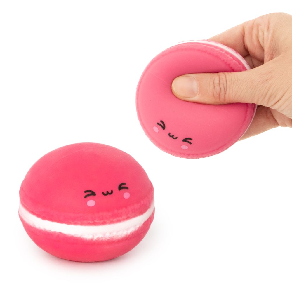 Squishy Macarons 2 Pack Sensory Fidget Toys, Soft Squeezy Stress Relief Toys, 3+