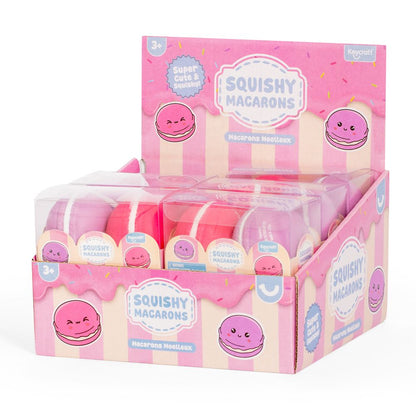 Squishy Macarons 2 Pack Sensory Fidget Toys, Soft Squeezy Stress Relief Toys, 3+